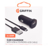 Griffin GP-014-BLK 2.4A Car Charger with Micro-USB Cable - Black