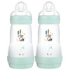 MAM Easy Start Anti Colic Bottle with Slow Flow Teat BPA Free Blue 260ml 2Pk