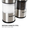 Salter 7522 SSTUR Stainless Steel Electronic Salt & Pepper Mill Set