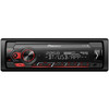 Pioneer Car Stereo 1-DIN receiver with Bluetooth, Red illumination, USB, Spotify