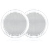 Fusion FM-F65RW 6.5" 120W Flush Mount Round Marine Speakers