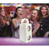 iParty Bluetooth Speakers with Mic & Lights Effects - White