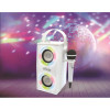 iParty Bluetooth Speakers with Mic & Lights Effects - White