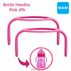 MAM Bottle Handles│Cup Holder│Baby's Fedding Bottle Support│Pink│2Pk│0+m