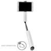 CliqueFie MAX Selfie Stick with retractable tripod � White