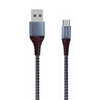 Groov-e GVMA005SG USB-C to USB-A Charging Cable 1M Braided - Space Grey
