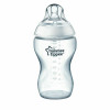 Tommee Tippee Closer to Nature Baby Bottles, Breast-Like Teat with Anti-Colic Valve, 340ml, Pack of 2, Clear