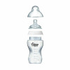 Tommee Tippee Closer to Nature Baby Bottles, Breast-Like Teat with Anti-Colic Valve, 340ml, Pack of 2, Clear