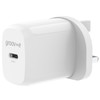 Groov-e GVMA107WE USB-C Mains Charger│20W Power Delivery│Fast Charge│White│InUK