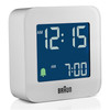 Braun BC08W Digital Travel Alarm Clock with Snooze - White