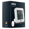 Braun BC09W Digital Alarm Clock with Snooze - White