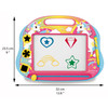 Lexibook CRUNI550 Unicorn Magnetic Multicolor Drawing Board