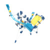 K'NEX Thrill Rides Marble Run 3 Model Building Set (with Motor)