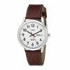 Timex T20041 Men's Leather Strap Analog Wrist Watch White Dial WR 30 M 35mm