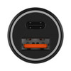 Groov-e GVMA124BK Dual USB-C & USB-A Car Charger Fast Charge 20W Power Deliery