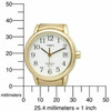 Timex Women's T2H351 Quartz Watch White Dial Analogue Display Gold Plate Expande
