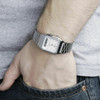 Casio Classic Dual time Watch for Men's Water Resistant Silver with White Dial