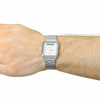 Casio Classic Dual time Watch for Men's Water Resistant Silver with White Dial