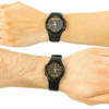 Casio Men's Dual Time Display Watch Water Resistant Quartz Movement AW-90H-9EVEF