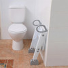Dreambaby Ladder Step-Up Toilet Topper Trainer Lightweight Portable White/Grey