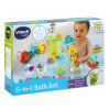 VTech 6-in-1 Bath Set Bathtub Toy inc Stacking Linking Boats for Babies & Infants