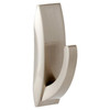 3M Command Bathroom Medium Modern Satin Nickel Metal Hook│Damage-Free│Easy Apply