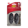 3M Command Slate Terrace Hooks│Damage Free Hanging│Hold Strongly 1.3kg│2pk│Black