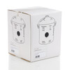 Leecroft Metal Mini Bin Rubbish Waste Dustbin with Lids for House & Garden - Black