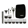 Wahl 79449-417 GroomEase Sure Cut Hair Clipper 8 Guide Combs 14 Piece Kit Black