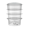Russell Hobbs 3 Tier Food Steamer 9L 60 Minute Timer 2 Water Inlets 800 Watt