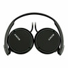 Sony Lightweight Overhead Headphones In-Line Control & Mic 12Hz to 22kHz Black