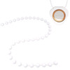 Q-Link Brand Ball Chain White 30'' for Pendants