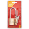 Amtech Heavy Duty Long Shackle Brass Padlock - 50mm For Outdoor Safety Security