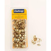 Challenge Brass Plated Upholstery Nails 10mm Head Clam Pack 75pk