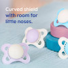 MAM Night 16+M Soother│Unisex with Self Sterilising Travel Case│2pk