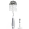 Munchkin Bristle Bottle Brush with Non-Slip Grip Handle Dishwasher Safe Grey