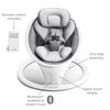 Munchkin Bluetooth Enabled Electric Baby Swing Chair with Remote Control - Grey
