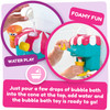 Tomy Ice Cream Maker Foam Cone Factory Deluxe Bubble Bath Toy For 18m+ Kids