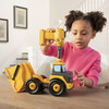 Tomy John Deere Build a Dump Truck Toy with Drill For 18m+ Kids - Yellow