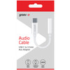 Groov-e GVMA082WE USB-C to 3.5mm Audio Jack Female AUX Adapter - White