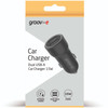 Groov-e GVMA121BK Dual USB-A 15W Car Charger For Smartphones Tablets