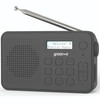 Groov-e GVDR10BK Madrid Recahargeable Stereo DAB/FM Bluetooth Radio
