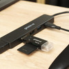 Groov-e GVPC08BK SD & Micro SD Memory Card Reader with USB-C Micro-USB Connetors