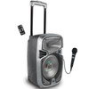 Lexibook K8250 iParty Bluetooth Light Trolley Speaker with Karaoke and Mic