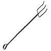 Leecroft 18" Eye Cast Iron Toasting Fork Open Fires - Black