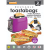 Toastabags Reusable 300 Use Toaster Sandwich Bags Pack of 2 - Black