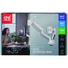 One For All DM4220 Solid Universal Dual Monitor Arm Mount - White