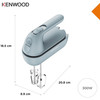 Kenwood HMP40.000GY QuickMix Go Portable Hand Mixer 350W - Blue