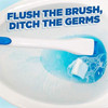 Duck Fresh Brush Toilet Starter Kit with Storage Holder and 4 Flushable Pads