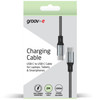Groov-e GVMA028SG 2m USB-C to USB-C 100W Charging Cable Braided - Space Grey